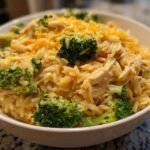 Cheesy Chicken Broccoli Orzo