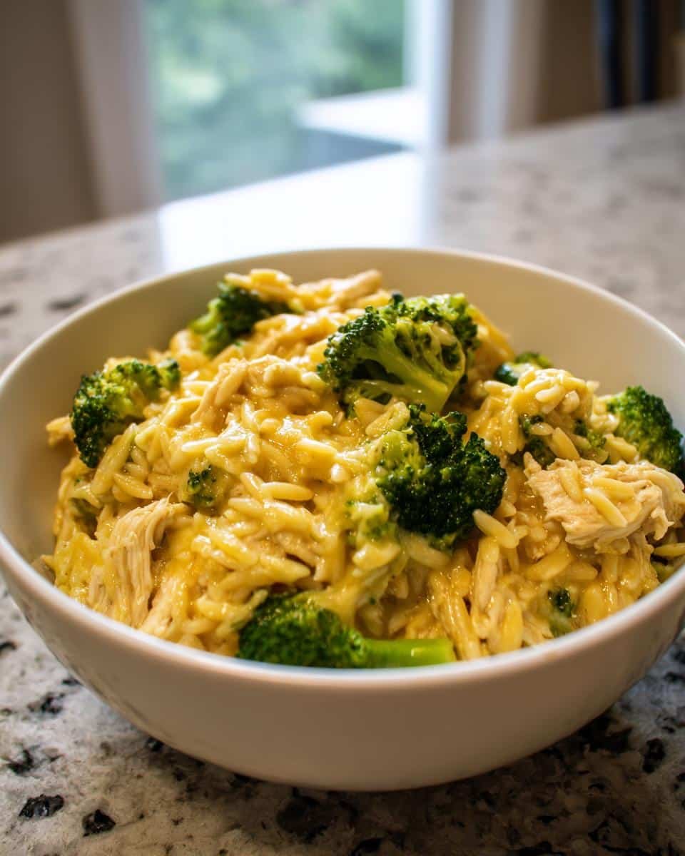 Cheesy Chicken Broccoli Orzo - detail 4