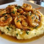 Creamy Garlic Shrimp Over Mashed Potatoes