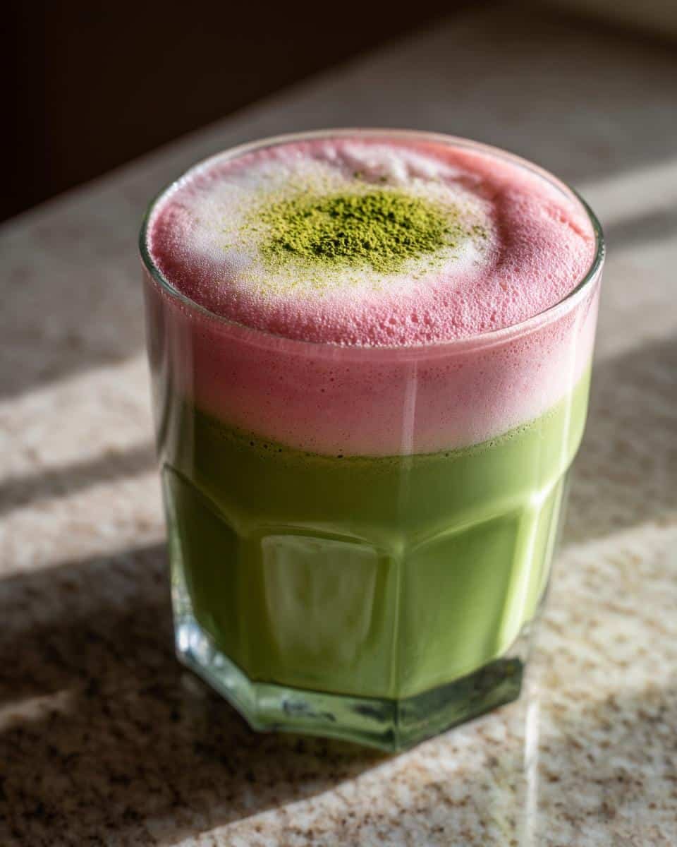 Deliciously Creamy Strawberry Matcha Latte Recipe - detail 1