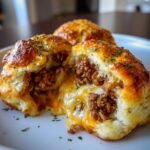 Garlic Parmesan Cheeseburger Bombs