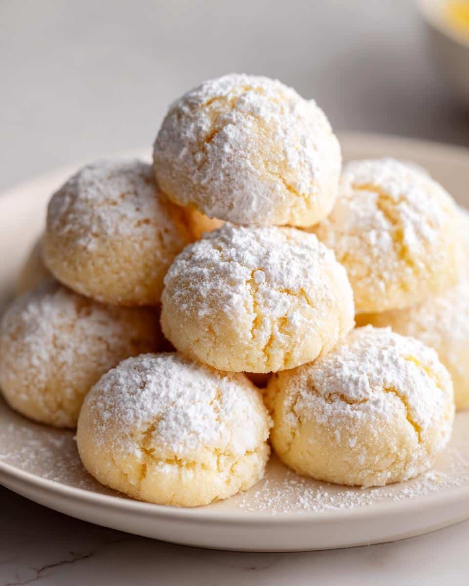 Lemon Cream Snowball Cookies - detail 1