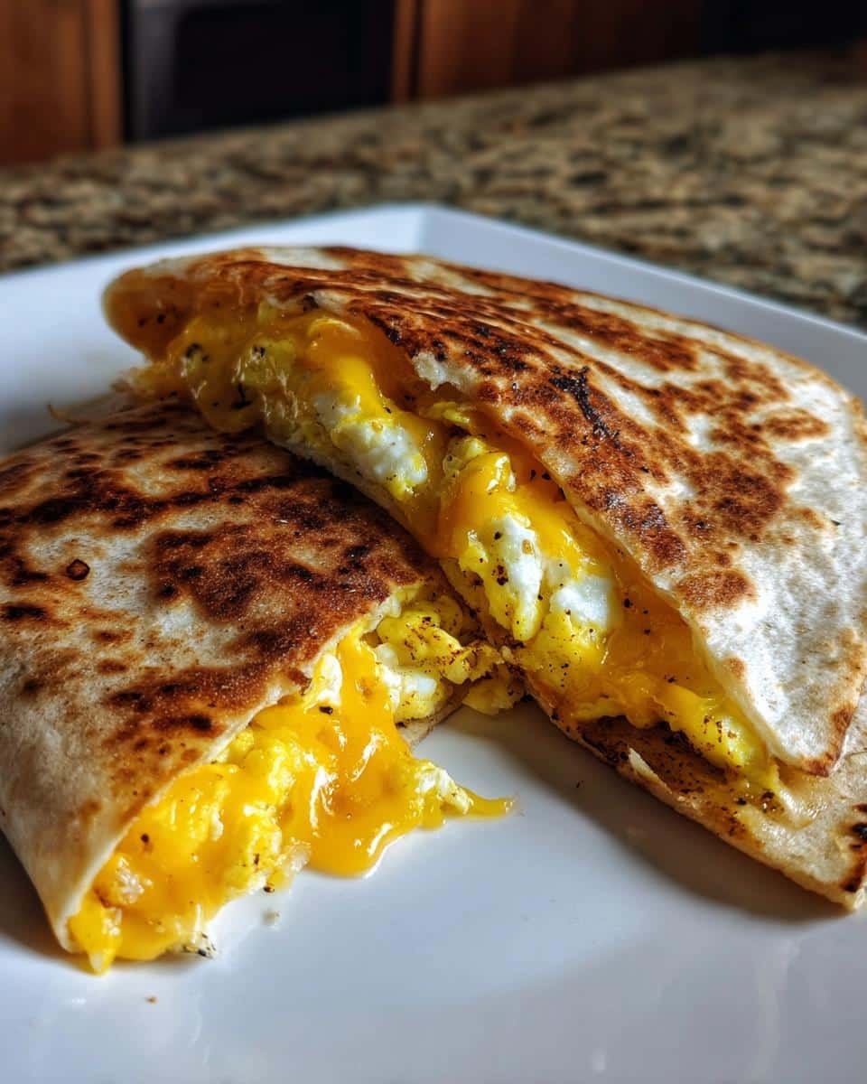 Quick Breakfast Quesadilla - detail 2