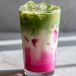 Refreshing Iced Strawberry Matcha Latte