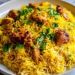 Saffron Yogurt Rice with Chicken
