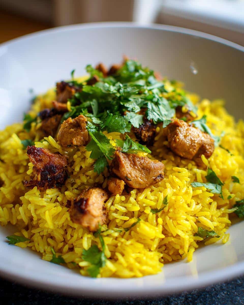 Saffron Yogurt Rice with Chicken - detail 4