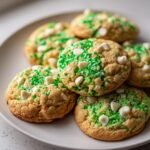 St Patrick's Day Cake Mix Cookies with Irish Cream