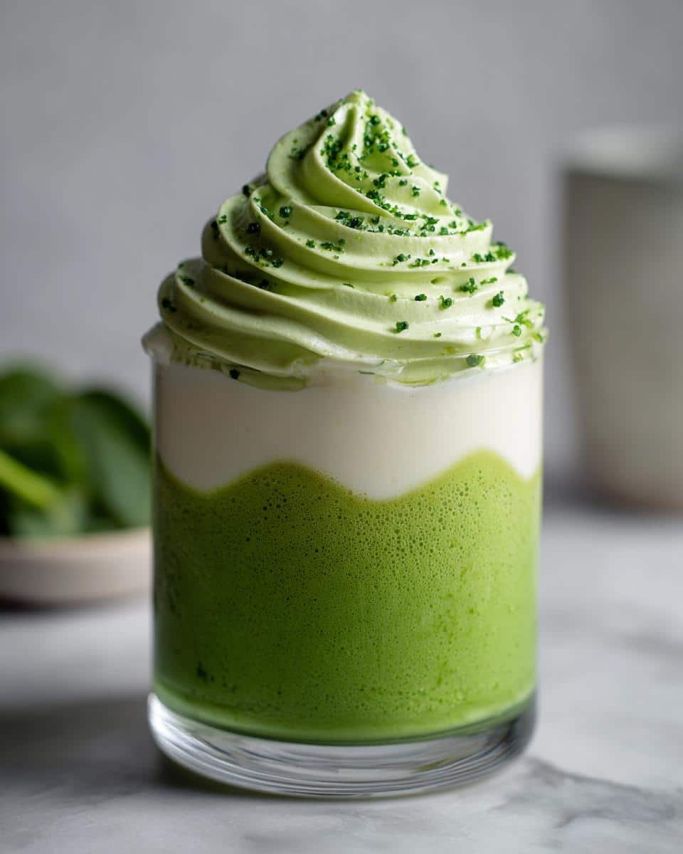 St Patrick's Day Green Shake Pudding Cups - detail 1