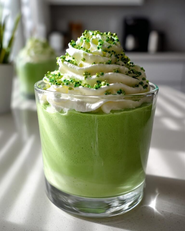 St Patrick's Day Green Shake Pudding Cups