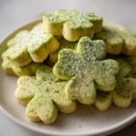 Vanilla Bean Shamrock Cookies - St. Patrick's Day