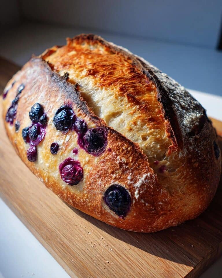 blueberry sourdough bread