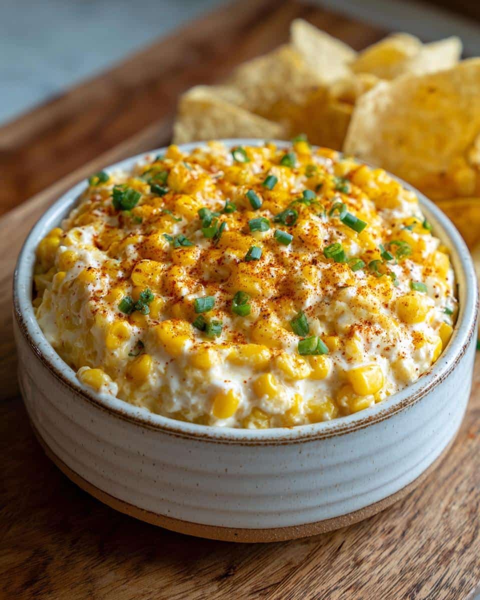 corn dip - detail 1