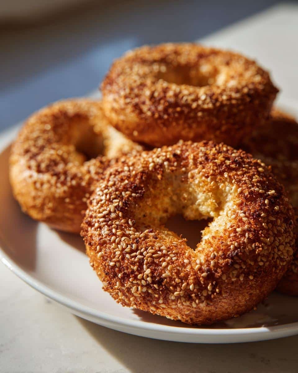 cottage cheese bagels - detail 2
