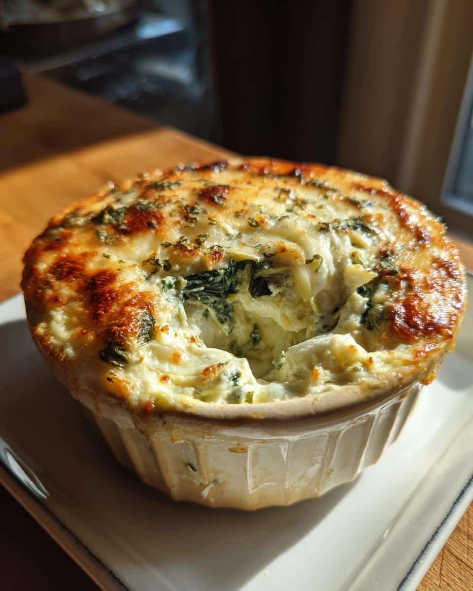 spinach artichoke dip - detail 3