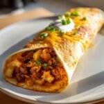 cheesy potato burritos dinner