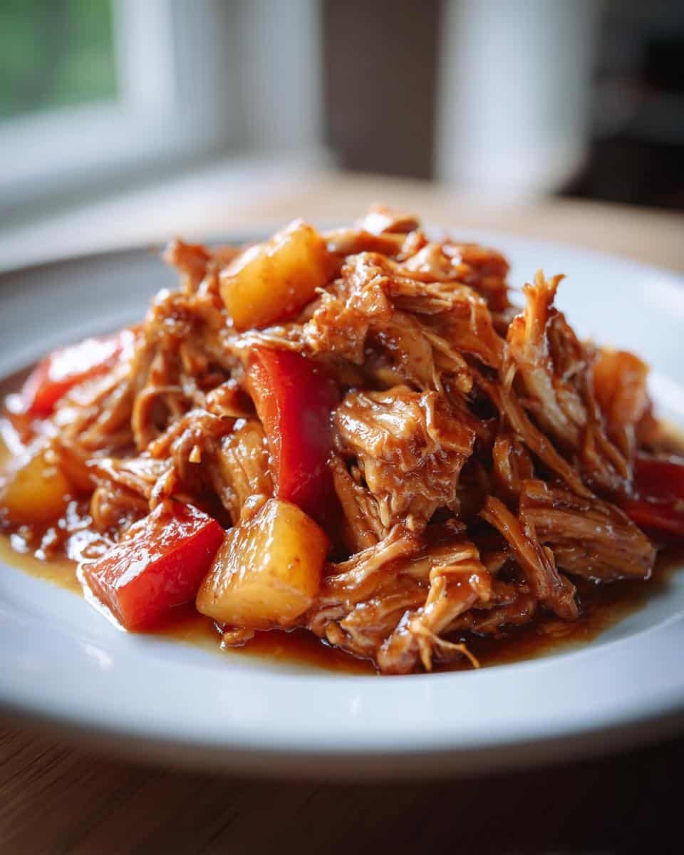 hawaiian crockpot chicken - detail 3