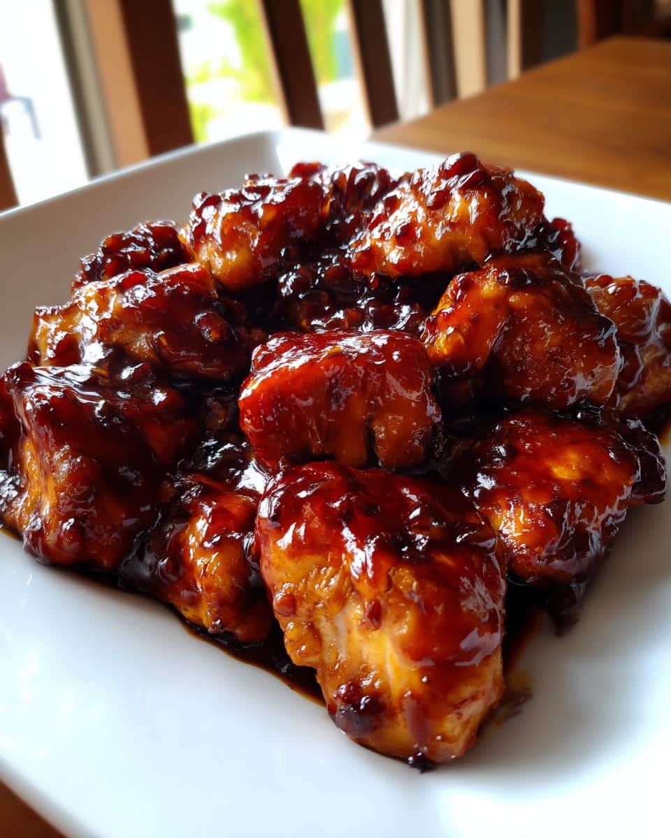 honey garlic slow cooker chicken - detail 2