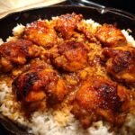 one pan honey bbq chicken rice dinner