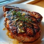pan seared steak butter sauce dinner