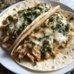 white chicken chili tacos dinner