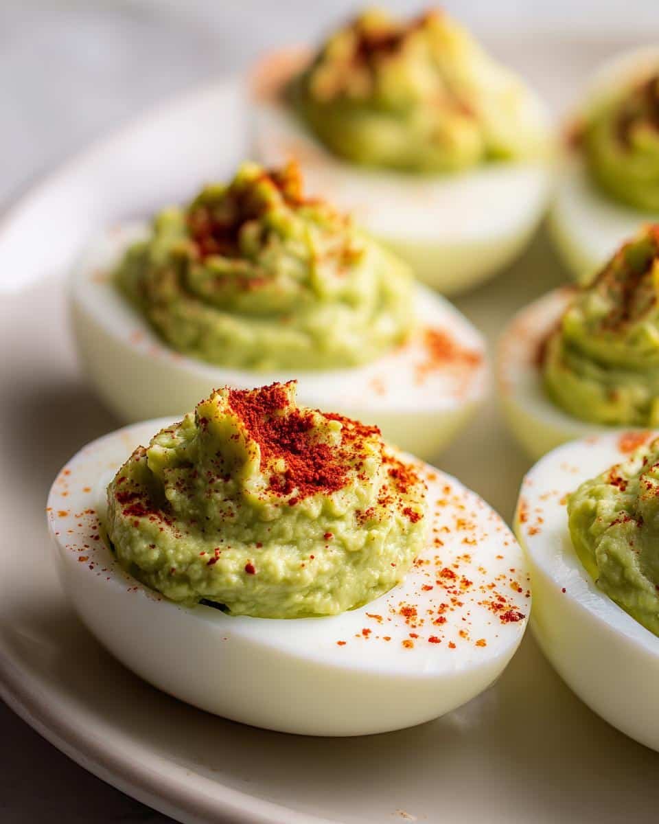 Irresistible Avocado Deviled Eggs Recipe in 15 Minutes 4 Avocado Deviled Eggs - detail 1