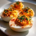 Spicy Sriracha Deviled Eggs