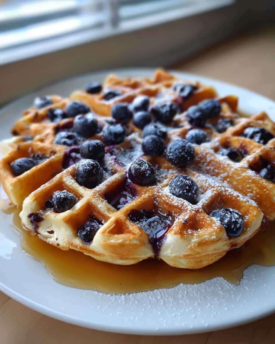 Blueberry Waffles - detail 2