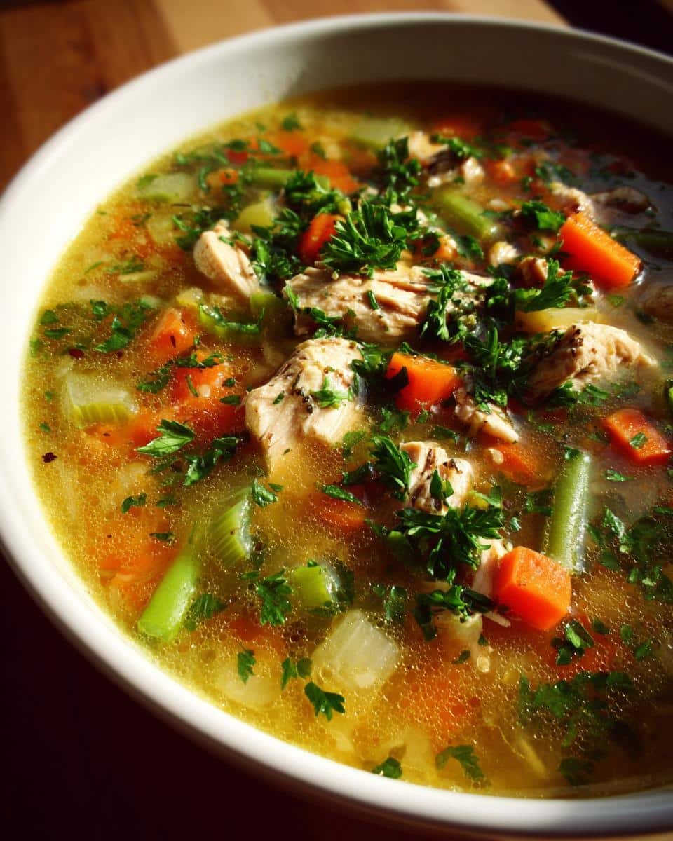 Chicken Vegetable Soup - detail 2
