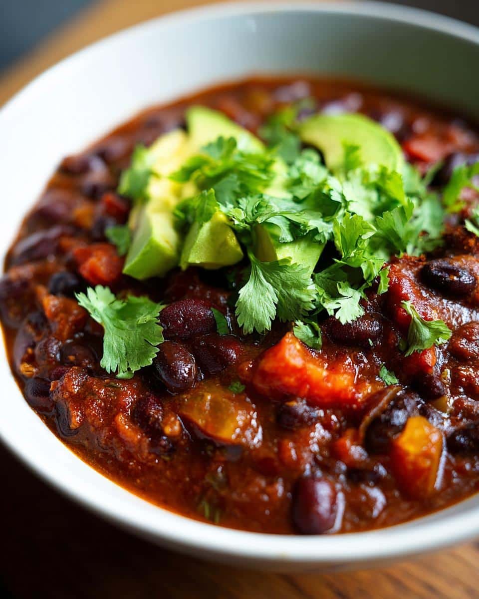 Vegetarian Chili - detail 2