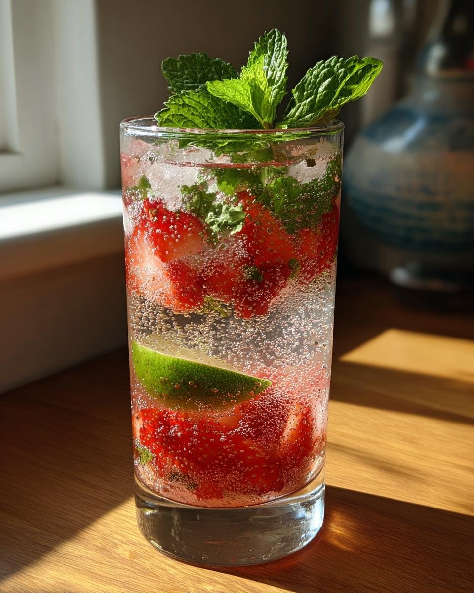 **5-Minute Strawberry Mojito: A Refreshing Summer Delight** 3 Strawberry Mojito - detail 1